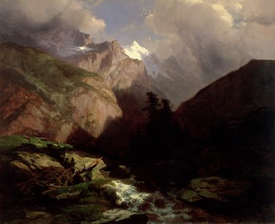 The Jungfrau, Switzerland by Alexandre Calame